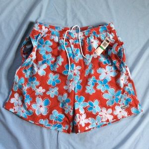 Swim Trunks Mens Bathing Suit Chaps Hawaiian NWT!